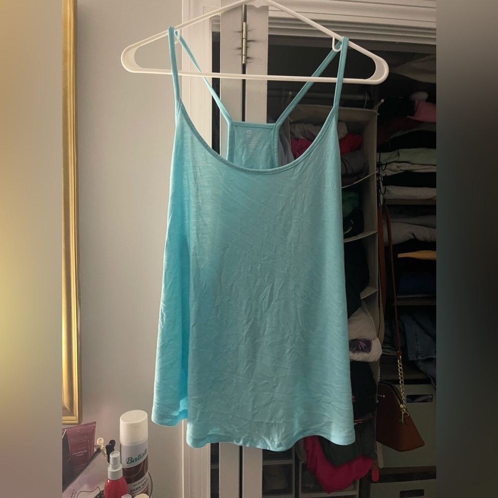 Flowy Open Back Tank Top